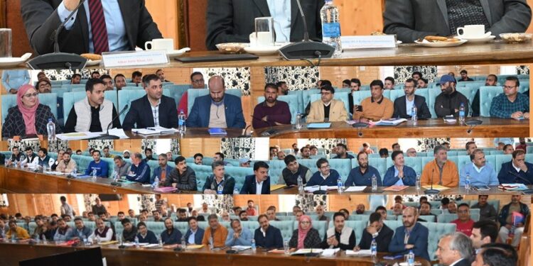 MLA Kulgam chairs Introductory meeting with District/ Sectoral officers