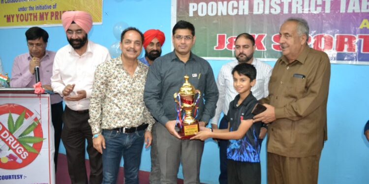 District Open table tennis Championship held in Poonch