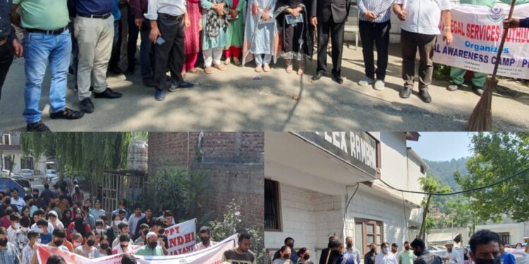 DLSA Ramban celebrates Gandhi Jayanti, conducts cleanliness drives