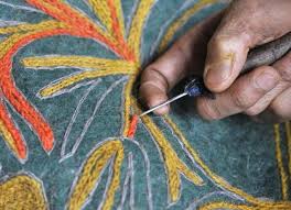 Meet Mehrajudin Beigh: A master of chain stitch embroidery from Srinagar