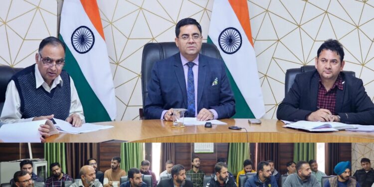 DC Kishtwar reviews progress of work on PWD Projects