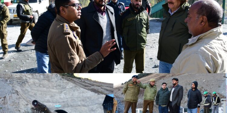 DC, SSP inspect security measures at Z-Morh, Zojila Tunnel Projects