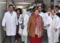 Sakeena Masood conducts surprise inspection of SMHS Hospital, Super Speciality hospital Srinagar