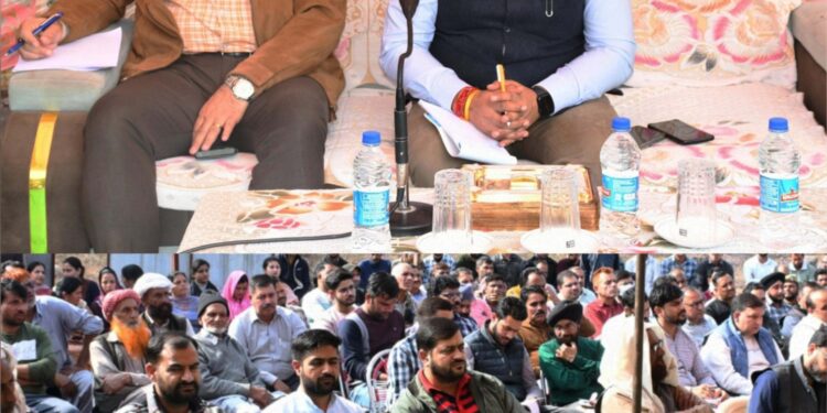 Weekly Block Divas DC Rajouri address public grievances at village Dhangri