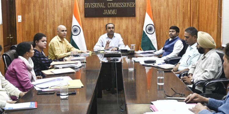 Div Com Jammu reviews progress of JMRDA projects