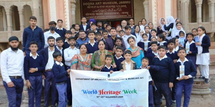 Archives Department facilitates visit of Specially abled Children to Dogra Art Museum