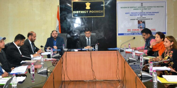 Poonch: District level Advisory Committee on PC & PNDT Act discusses enforcement measures