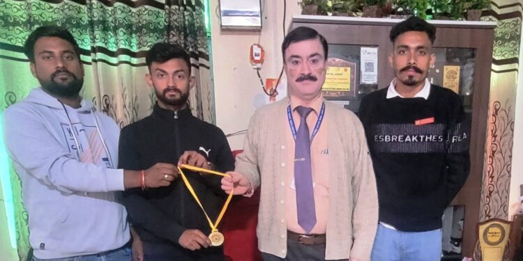 Eshaan Saini of GDC Marh bags gold medal in Judo