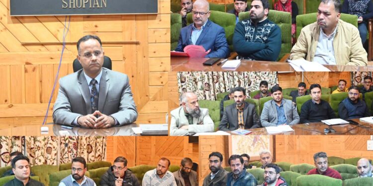 DC Shopian takes review of the progress of Self-employment schemes