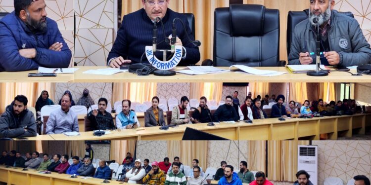 ADC reviews implementation of HADP, KKGs in Kishtwar District