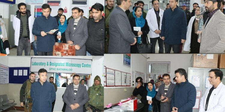 DC Srinagar visits UPHC Batamaloo, inspects available health-care facilities