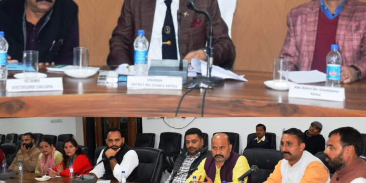 Chairman DDC Kathua reviews progress under District Development Plan 2024-25
