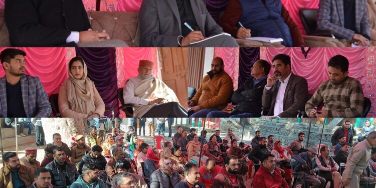 DDC Chairman presides over Block Diwas public outreach camp at Panchayat Manthala-Bhaderwah