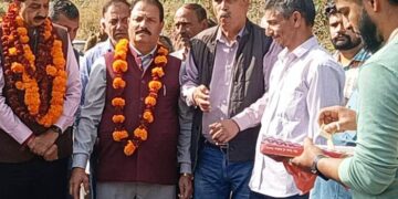 DDC Chairman Udhampur tours Panchayat Hartaryan, inspects newly completed works