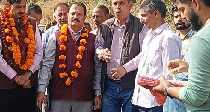 DDC Chairman Udhampur tours Panchayat Hartaryan, inspects newly completed works