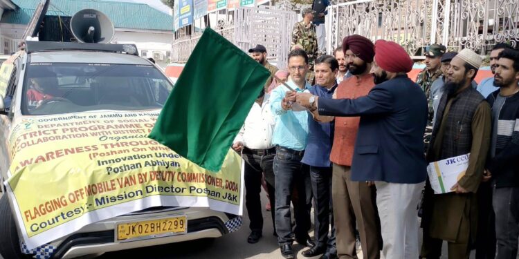 DC Doda flags off Poshan Abhiyaan Van to promote Nutrition Awareness