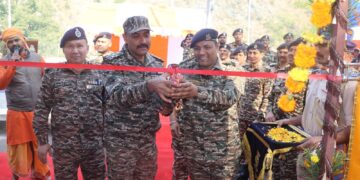 DIG CRPF Jammu inaugurates Shaheed Naik Joginder Singh Chenab View Saloon at Chanderkote
