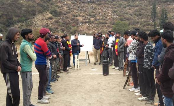 Anti- Tobacco awareness campaign conjoined with Cricket tournament at Dudu
