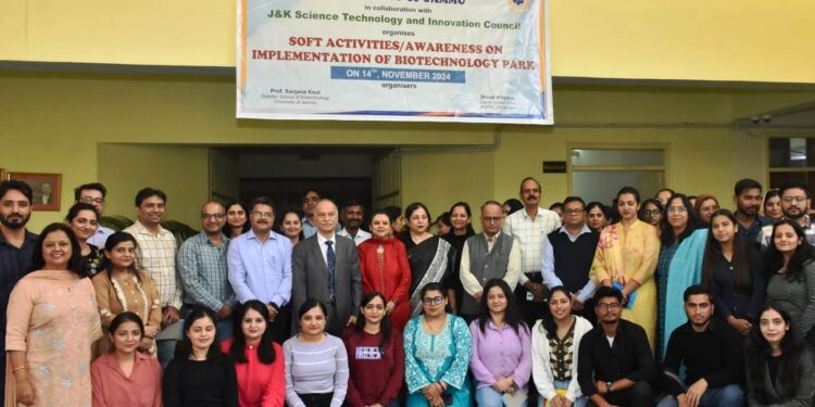 Jammu University, JKSTIC organise workshop on core purpose of Biotechnology Park