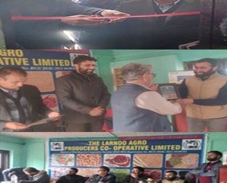 FPO office inaugurated in Larnoo Anantnag under CSS SCHEME