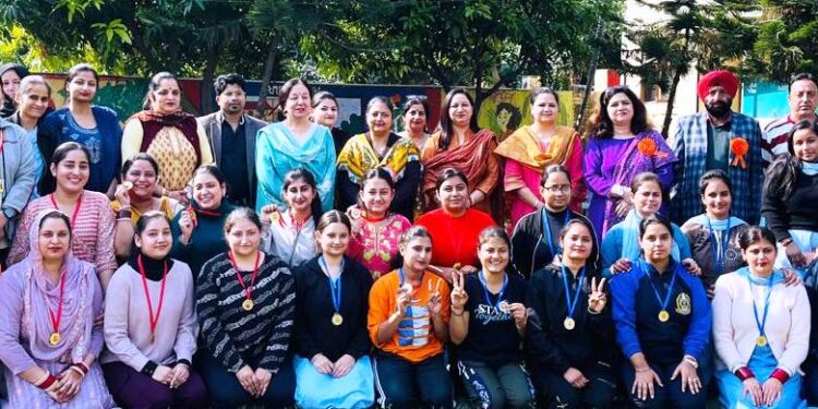 Intra-College Tug-of-War Competition held at Govt. College of Education, Jammu