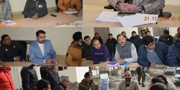 DC Pulwama visits AIIMS Site, reviews Project Site Security & Progress