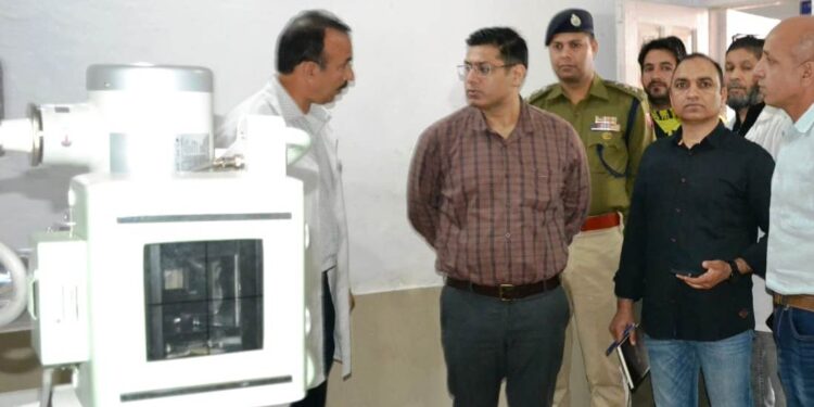 DC Poonch inspects patient care facilities at SDH Surankote