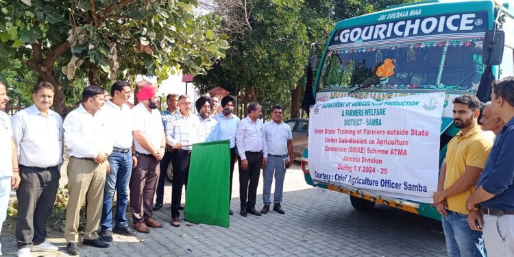 DDC Samba flags off Inter-State Farmer Tour for Agricultural Innovation