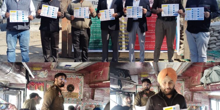 MVD, NHIDCL conduct Road Safety awareness drive at Khellani- Doda