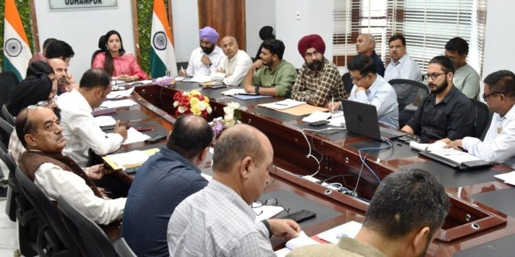 DC Udhampur reviews progress of works achieved under District Capex Budget