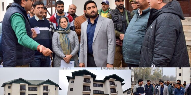 DC Budgam reviews progress of works at Transit Accommodation at Kakanmaran