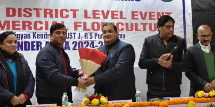Farmers familiarized about commercial floriculture at SKUAST Jammu