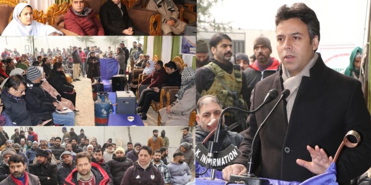 Udyam Jagriti under Mission YUVA DC Srinagar presides over awareness camp under Mission YUVA at Harwan
