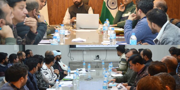 DC Doda reviews progress of Jal Jeevan Mission schemes