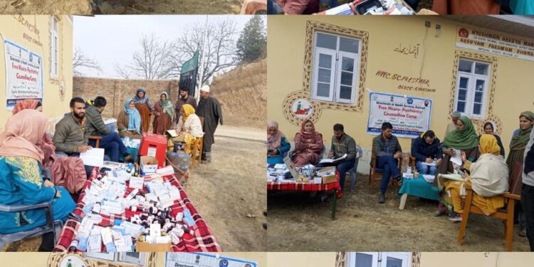  Free Neuro-Psychiatric camp held at remote Aan Freshwar of Budgam