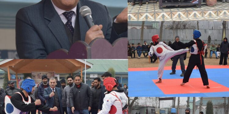 DC Bandipora inaugurates two-day Taekwondo Championship at Hajin