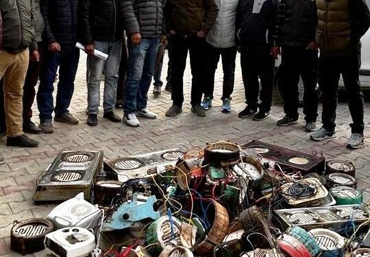 PDD Kishtwar cracks down on illegal use of banned heaters, boilers