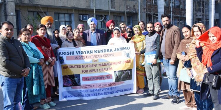 INM Trainees visit Directorate of Agriculture Jammu for Exposure on Soil, Fertilizer & Pesticide Testing