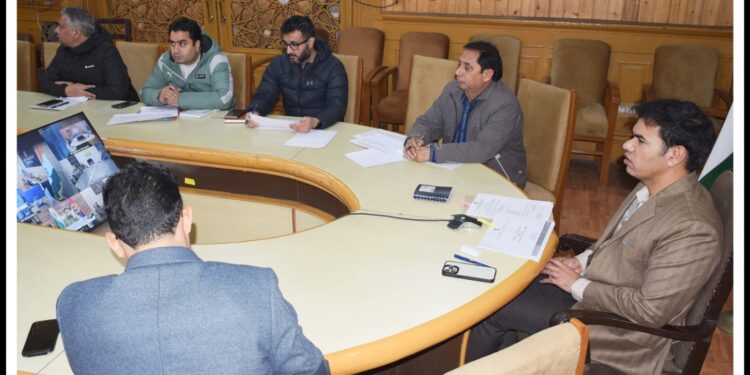 Div Com Kashmir reviews functioning of PHE Schemes