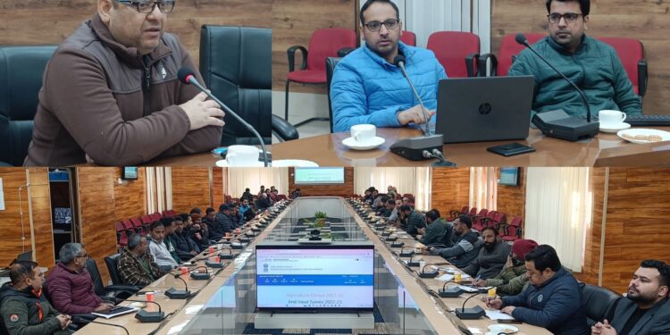 Training Workshop on Agricultural Census Phase 2nd & 3rd held in Doda