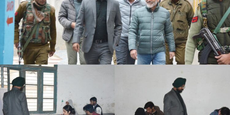 DC Doda inspects JKSSB Recruitment Examination Centres in district