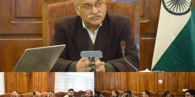 DC Bandipora chairs Road Safety meeting