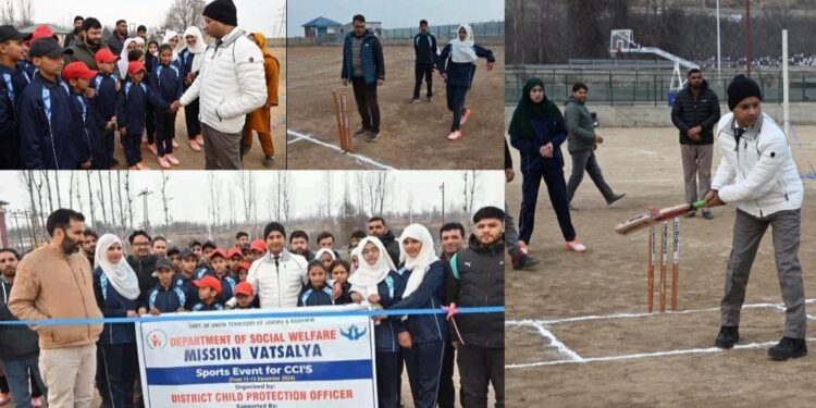 Mission Vatsalya Shopian organises Cricket Match for students of Child Care institute Pinjoora
