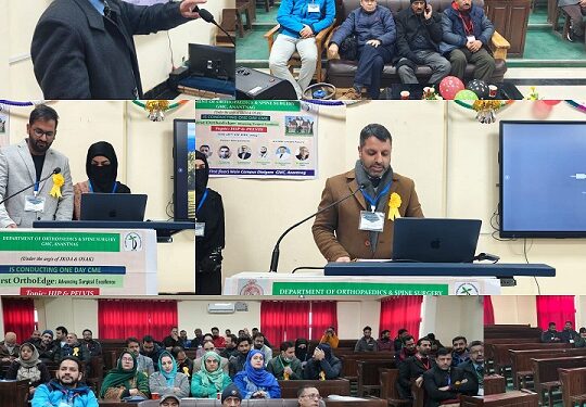 GMC Anantnag organizes one-day CME program on ‘First Ortho Edge: Advancing Surgical Excellence’