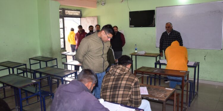 Deputy Commissioner Poonch inspects examination Centers to ensure fair, transparent Examination process