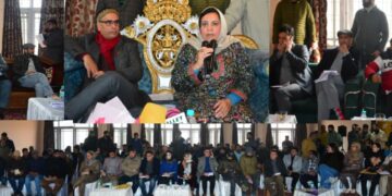 Sakeena Itoo holds review meeting-cum-public grievance redressal camp for Zadibal Constituency
