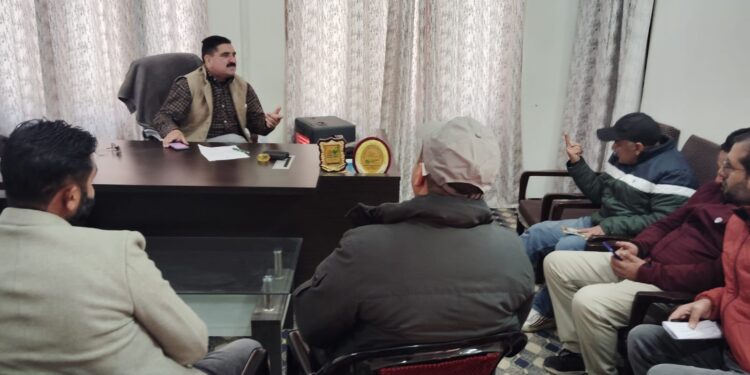 DDC Chairman reviews execution of works and Horticulture Schemes in Doda