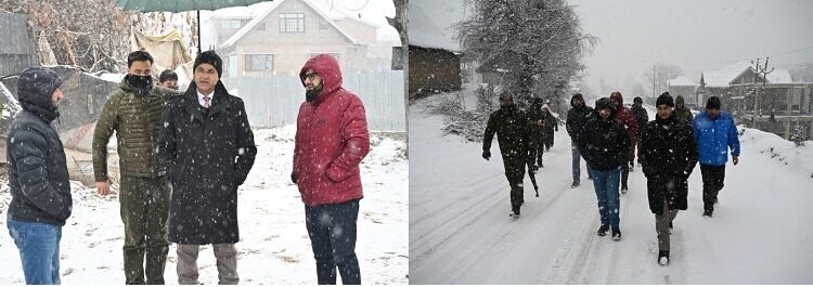 DC Shopian visits town, Heerpora; takes stock of winter mitigation plans