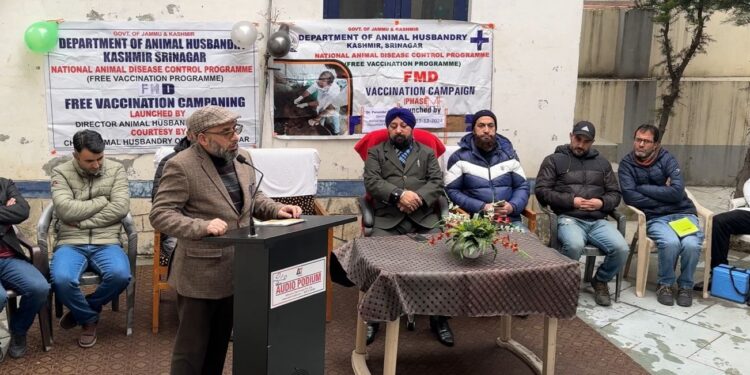 Director Animal Husbandry launches FMD-CP Mass Vaccination under NADCP