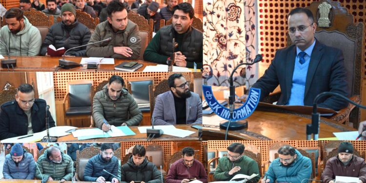 DC Shopian stresses on time bound delivery of Revenue services